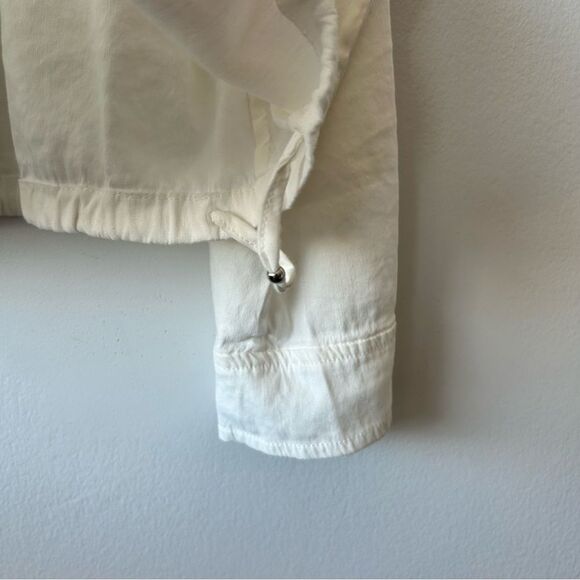 Marc Cain Utility Linen blend Jacket in off-white - Picture 4 of 13